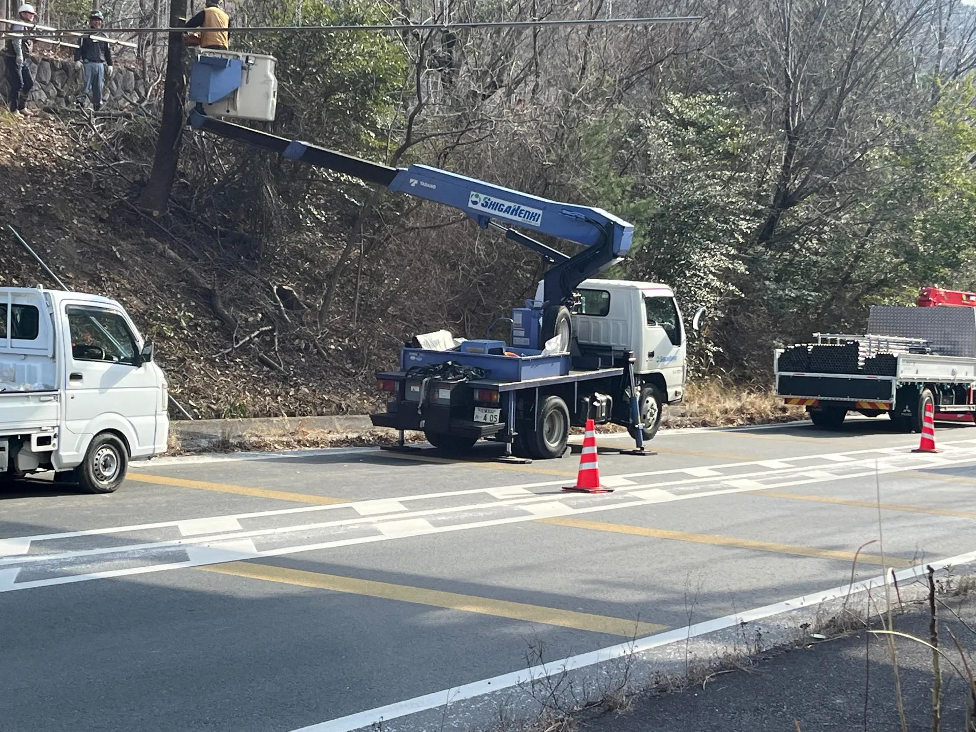 滋賀県野洲市三上にて橋の補修工事作業に伴う交通誘導スタッフを募集しています