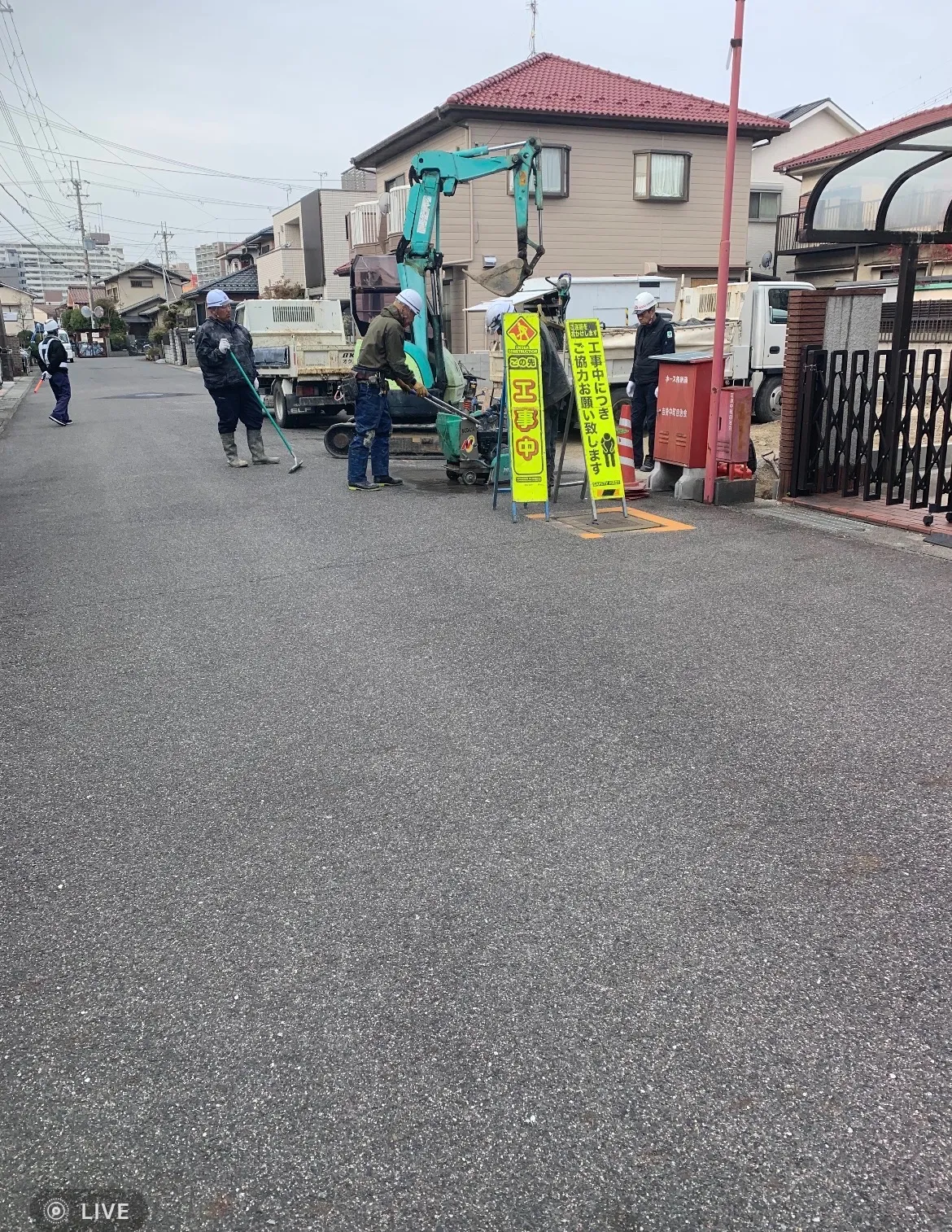 滋賀県守山市吉身6丁目にて水道工事作業に伴う交通誘導スタッフを募集しています